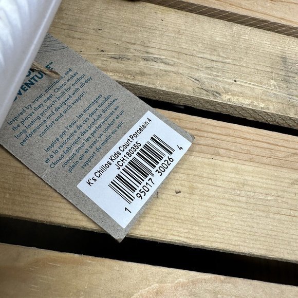 Chaco Kids Chillos Sport Sandals Polyester Size 4 Porcelain - Picture 6 of 6